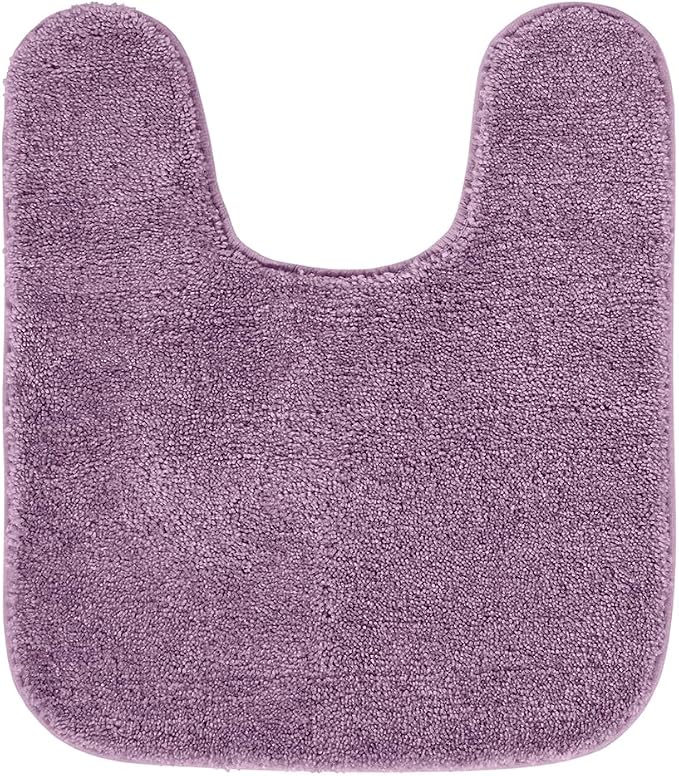 Garland Rug Traditional Nylon Washable Purple 3 Piece Set - Lid, Contour, Bath Rug - Soft, Absorbent, and Stylish for Your Bathroom