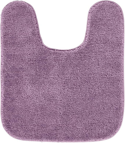 Garland Rug Traditional Nylon Washable Purple 3 Piece Set - Lid, Contour, Bath Rug - Soft, Absorbent, and Stylish for Your Bathroom