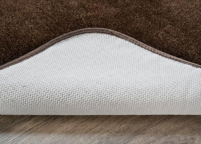 Garland Rug Traditional Nylon Washable Chocolate 3 Piece Set - Lid, Contour, Bath Rug - Soft, Absorbent, and Stylish for Your Bathroom