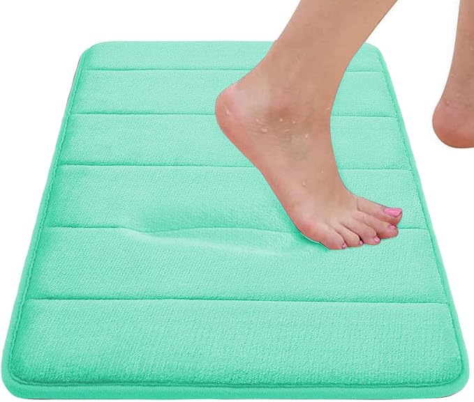 EAL Memory Foam Bath Mat Set - 3 Piece Non-Slip, Absorbent Shaggy Mats, Machine Wash, Perfect Plush, U-Shaped Toilet Rug & Living Rug