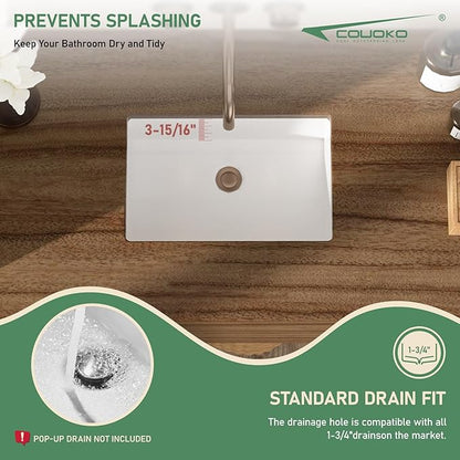 18x12 Inch Undermount Bathroom Sink with Rectangular Bottom White Ceramic Vessel Bathroom Sinks Vanity Classic Basin with Overflow