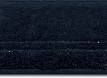 Mohawk Home Corona Casual Geometric Navy Blue 1' 5" X 2' Machine Washable Bath Mat Perfect for Bathroom