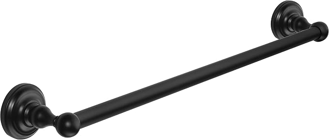 Royal Series Black 24" Towel Bar: MBA5521
