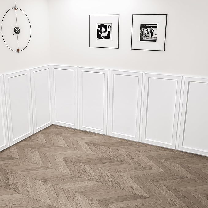 WOWSTAR 12-Pack 2x4ft Drop Ceiling Tiles, Waterproof Glue up Ceiling Panels, Modern Style 3D Wall Panels, White | PVC ceiling panels, 2x4 ft, waterproof, glue-up install, basement kitchen bathroom, 12-pack