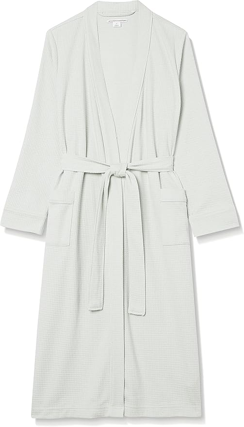 Amazon Essentials Women's Lightweight Waffle Full-Length Bath Robe (Available in Plus Size)