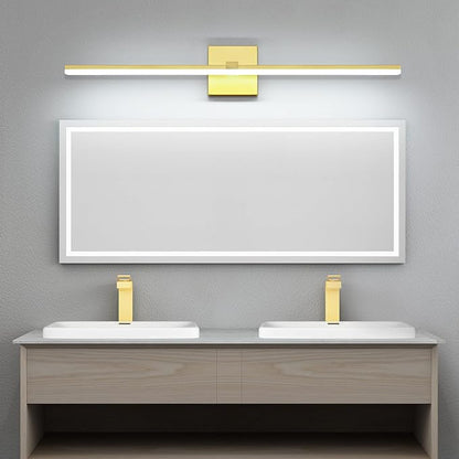 40 Inch LED Vanity Light Gold Bathroom Lighting Fixtures Dimmable Modern Bathroom Lights Over Mirror 6000K Cool White
