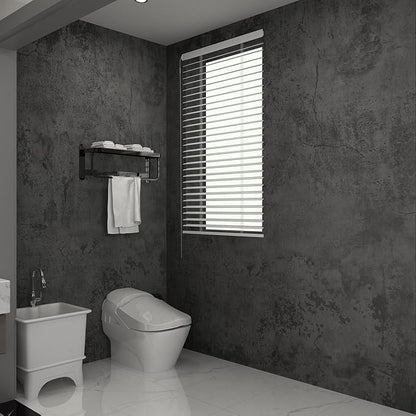 3YECAO 16"×118" Thick Blue Grey Peel and Stick Concrete Wallpaper 3d Faux Gray Concrete Contact Paper Vinyl Wrap DIY Self Adhesive Matte Grey Cement Wallpaper Tile Sticker for Countertops Walls Drawer