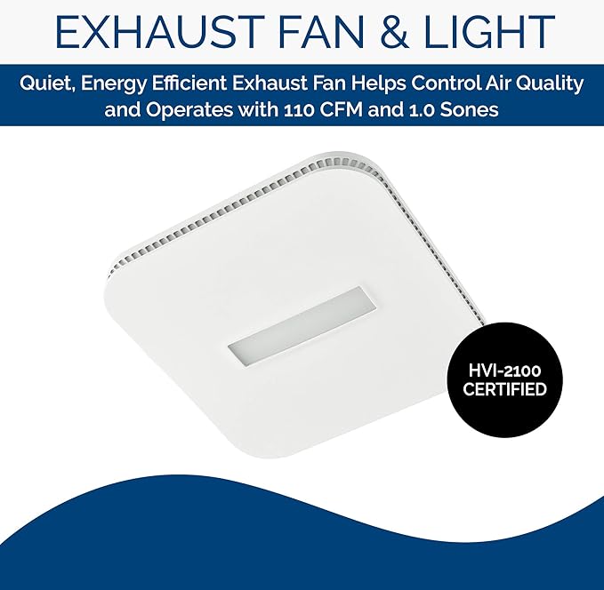 Broan-NuTone AE110LK Ventilation Fan & Available NuTone WVK2A Flexible Wall Ducting Kit for Ventilation Fans, 4-Inch
