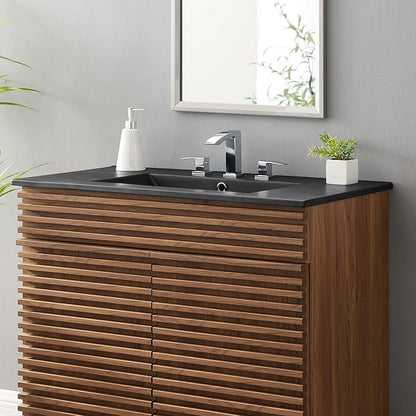 Modway EEI-5071-BLK Cayman 36" Bathroom Sink, Black