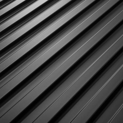 Art3d 6-Pack Slat Design 3D Wall Panels for Interior Wall Decor, 2x4 FT PVC Decorative Drop Ceiling Tiles - Black | 24" x 48" , Lightweight, Break-Proof, Compatible with Grid System, Ideal for Home, Commercial Spaces