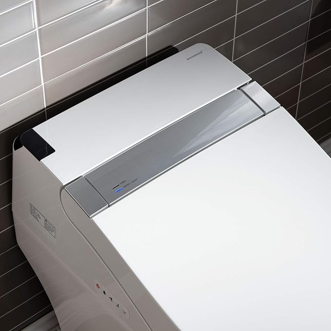 WOODBRIDGE B0960S Auto Flush, Auto Open & Auto Close, 1.28 GPF Single Flush Toilet with Intelligent Smart Seat and Wireless Remote Control, Chair Height