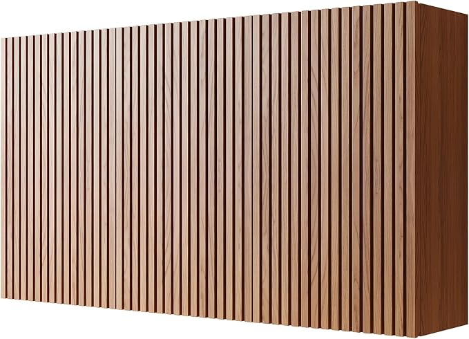 KEIKI Bathroom Wall Cabinet with Soft-Close Doors, Brown Oak | Premium Wood Medicine Cabinet, Floating Storage Cabinet for Bathroom Kitchen Laundry Room
