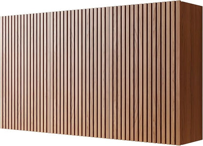 KEIKI Bathroom Wall Cabinet with Soft-Close Doors, Brown Oak | Premium Wood Medicine Cabinet, Floating Storage Cabinet for Bathroom Kitchen Laundry Room