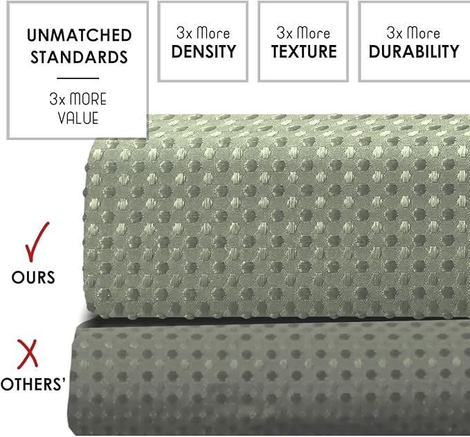 Clara Clark Sage Green Shower Curtain - Hotel Quality Waffle Fabric Bath Curtain 72x72, Heavy Duty Waterproof Shower Curtains for Bathroom