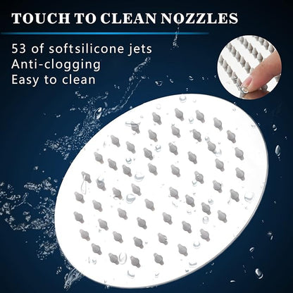 Voolan High Pressure Rain Shower Head - Rainfall Shower head Made of 304 Stainless Steel - Comfortable Shower Experience Even at Low Water Flow (6 Inch, Chrome)