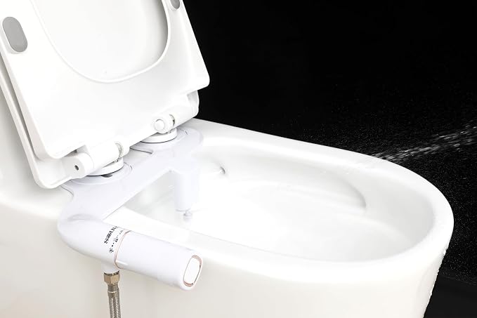 Bidet Attachment for Toilet with Self Cleaning, Adjustable Cold Water Pressure for Front and Rear Wash, Premium Bidet Toilet Seat, Elegant Design, Easy Installation - anees Bidet