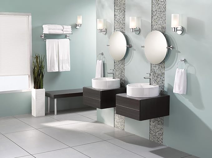 Moen Rizon Chrome One-Handle Modern Bathroom Faucet with Drain Assembly, 6900