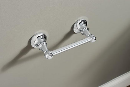 Moen Vale Chrome Double Post Pivoting Toilet Paper Holder, Wall Mounted Toilet Tissue Holder DN4408CH