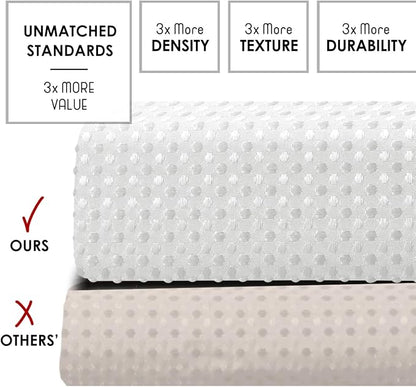Clara Clark White Shower Curtain - Hotel Quality Waffle Fabric Bath Curtain 72x72, Heavy Duty Waterproof Shower Curtains for Bathroom
