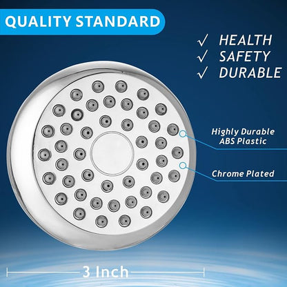 10 Pack High Pressure Shower Head - Powerful Bathroom Pressure Boosting Showerhead - Perfect Universal Replacement for Rain Shower Heads(Chrome)