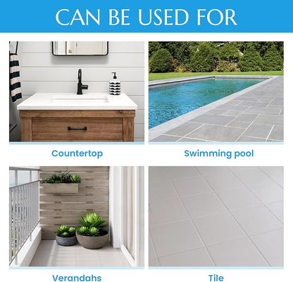 DWIL Tub and Tile Refinishing Kit, Quick-Dry Tub Paint Water Based Tile Paint for Wall, Sink, Bathroom, Kitchen, Semi-Gloss Black, 50-55sq.ft, 33oz