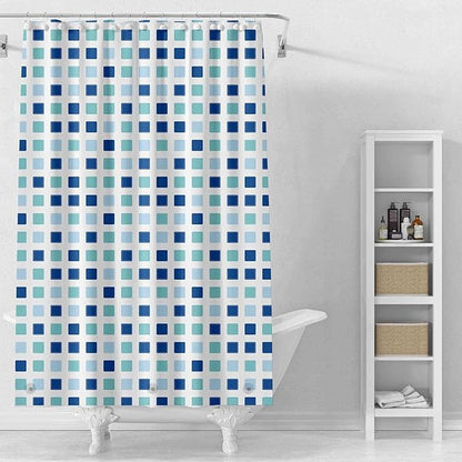 Shower Curtain Liner, 4G PEVA Shower Liner, Plastic Peva Waterproof Shower Curtains, 72x72 inch with Grommet Holes 3 Magnetic Weights