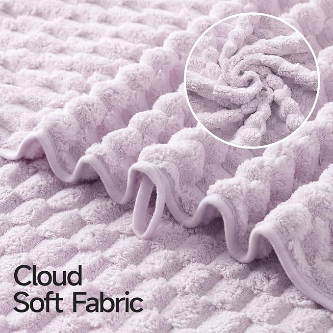 REDKISS 4 Pack Purple Microfiber Bath Towels - Large Shower Towels Set for Bathroom, Super Absorbent Towel Set of 4 Lagre, Quick Dry Bathroom Towel for Spa, Gym,Travel, Lint Free, Ultra Soft