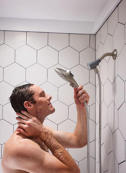 Moen Engage Spot Resist Brushed Nickel Six-Function 5.5-Inch Removable Handheld Showerhead with Magnetic Docking System,26112SRN,(Pack of 2)