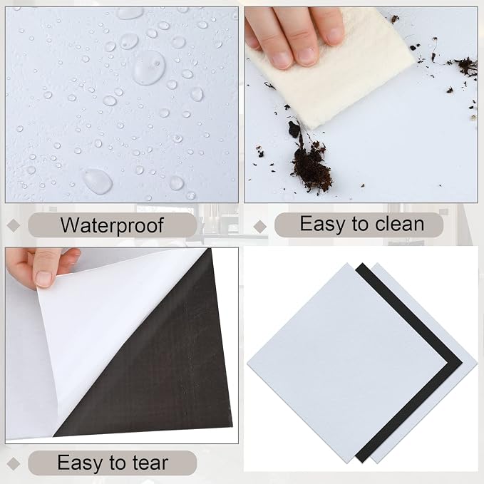 Spiareal 48 Pieces Peel and Stick Floor Tiles Vinyl Flooring 12 x 12 Inch Stick on Floor Tile Self Adhesive Waterproof DIY for Bathroom Kitchen Bedroom Living Room(Plaid)