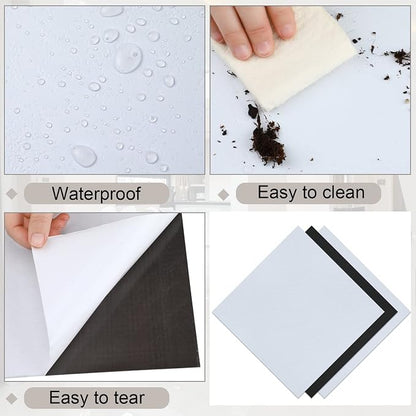 Spiareal 48 Pieces Peel and Stick Floor Tiles Vinyl Flooring 12 x 12 Inch Stick on Floor Tile Self Adhesive Waterproof DIY for Bathroom Kitchen Bedroom Living Room(Plaid)
