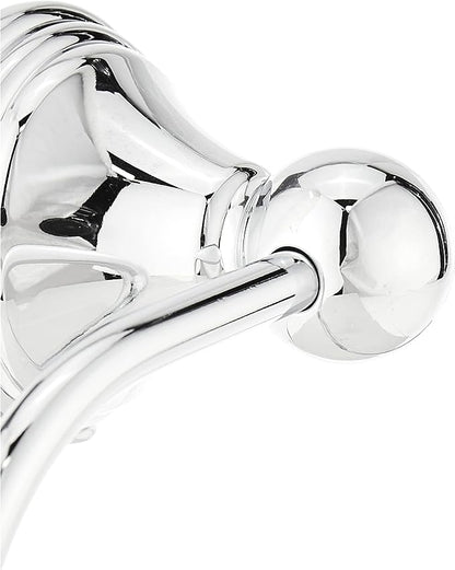 Moen Preston Collection Chrome Single Post Toilet Paper Holder, Wall Mounted Hanging Toilet Tissue Storage, DN8408CH (Pack of 2)