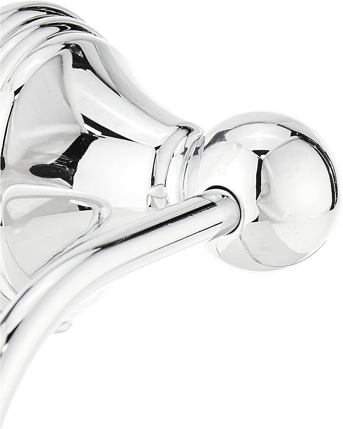 Moen Preston Collection Chrome Single Post Toilet Paper Holder, Wall Mounted Hanging Toilet Tissue Storage, DN8408CH (Pack of 4)
