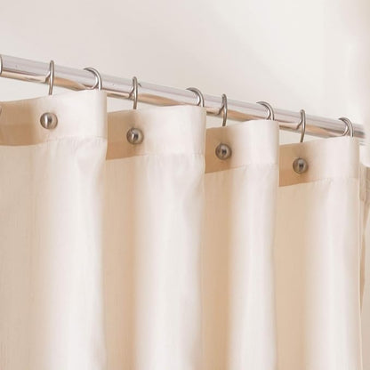 Lush Decor Terra Shower Curtain Single 72" W x 72" L Beige & Ivory - Fabric Shower Curtains for Bathroom - Neutral Bathroom Curtain - Modern Glam Décor