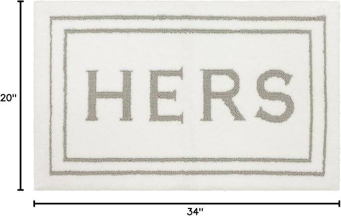 Mohawk Home Hers Flint 1' 8" x 2' 10" Bath Mat