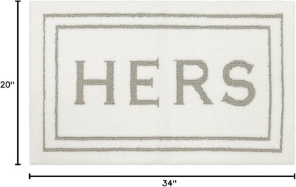 Mohawk Home Hers Flint 1' 8" x 2' 10" Bath Mat