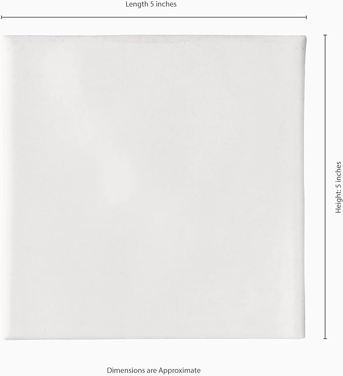 M S International Renzo Dove Glossy Ceramic Square Wall Tile for Bathroom, Kitchen Backsplash, Accent, and Shower - Sample