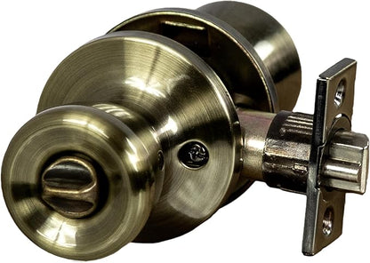 Design House 728345 Terrace 6-Way Universal Keyed Entry Door Knob Antique Brass