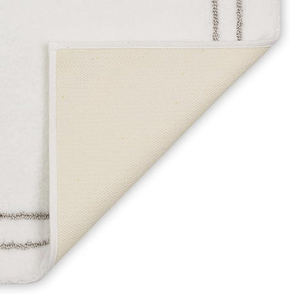 Mohawk Home Corona Casual Geometric White 2' X 3' 4" Machine Washable Bath Mat Perfect for Bathroom