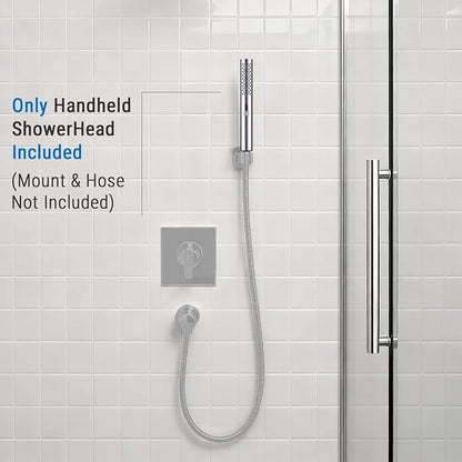 G-Promise All Metal Round 3 Function Handheld Shower Head(Chrome) | All Metal Construction, 3 Function Modes with Massage, Modern Look, Push Switch, Easy Installation