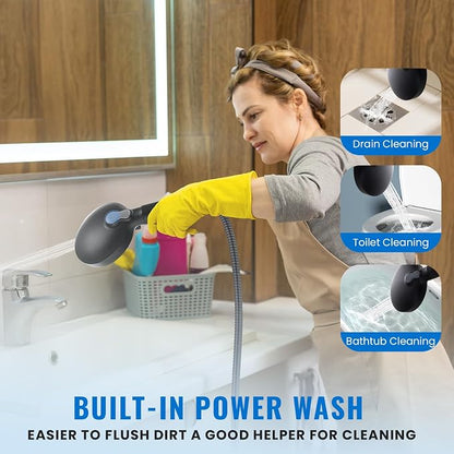 Filtered Shower Head with Handheld, High Pressure 9-Spray Modes Detachable Shower Head with Filter for Hard Water-Remove Chlorine & Impurities, 2 Filters, Matte Black