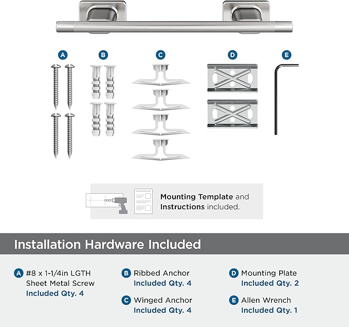 Amerock Bronx Chrome 9 inch (229mm) Towel Bar, BH2661626