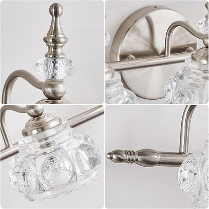 Modern Bathroom Brushed Nickel Vanity Light Fixtures Vintage 5-Light Vanity Lights Bathroom Lighting Fixtures Living Room Vanity Lighting Fixtures Over Mirror