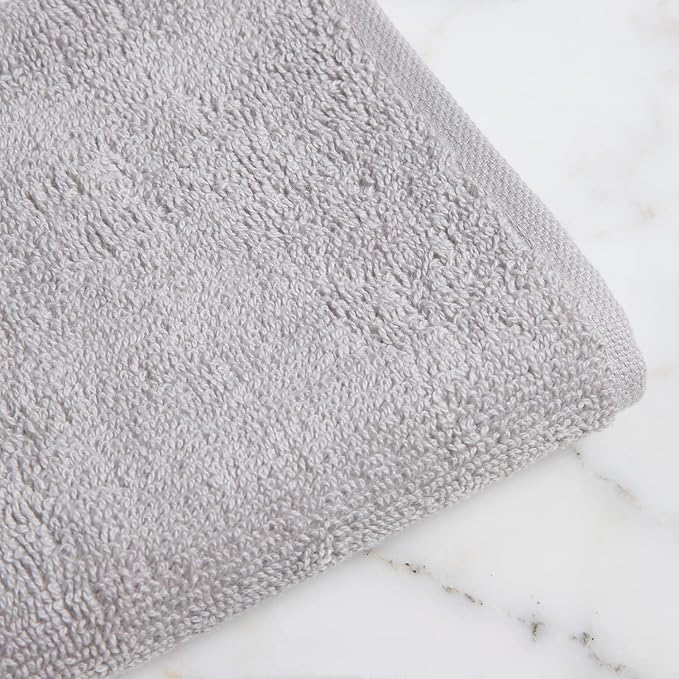 Rae Dunn Hand Towels, Embroidered Decorative Hand Towel for Kitchen and Bathroom, 100% Cotton, White- Blessed/Family, 16"x 28"