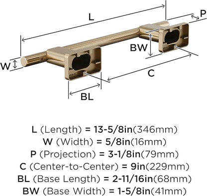 Amerock Bronx Golden Champagne 9 inch (229mm) Towel Bar, BH26616BBZ