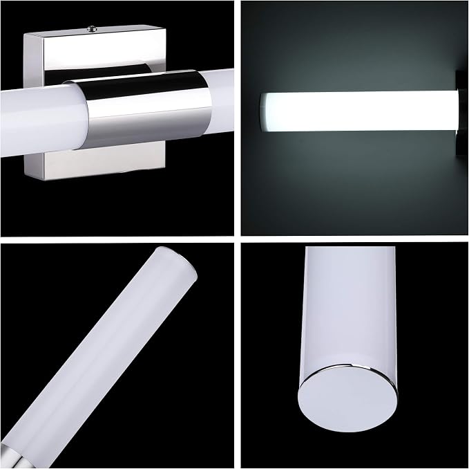 TRLIFE LED Bathroom Vanity Light 24inches, Dimmable Modern LED Vanity Light 12W Cool White 6000K Bathroom Vanity Mirror Front Lights Fixtures Modern Vanity Light for Bathroom (12W, 24inch)