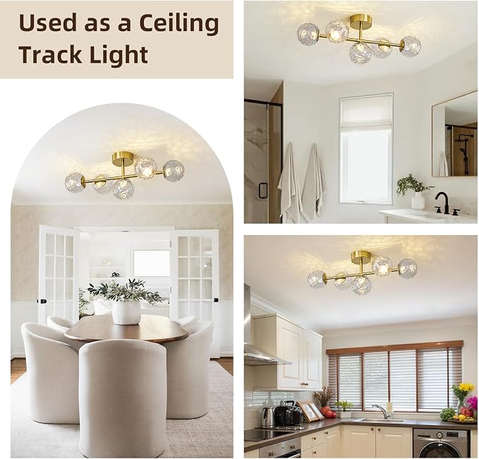 ALIYIQI LED Bathroom Vanity Light Fixtures,Brushed Gold Brass Bathroom Light Fixtures
