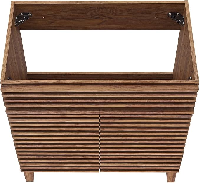 Modway Render 30" Bathroom Vanity in Walnut - Sink Basin Not Included