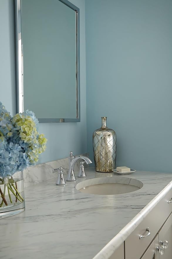 Moen Wynford Chrome Two-Handle Widespread High-Arc Bathroom Faucet with Lever Handles, Valve Required, T4520