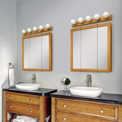 Design House 30 Inch Claremont Bathroom Medicine Cabinet, Wall Mounted, Mirror, Oak, 545301-HOK