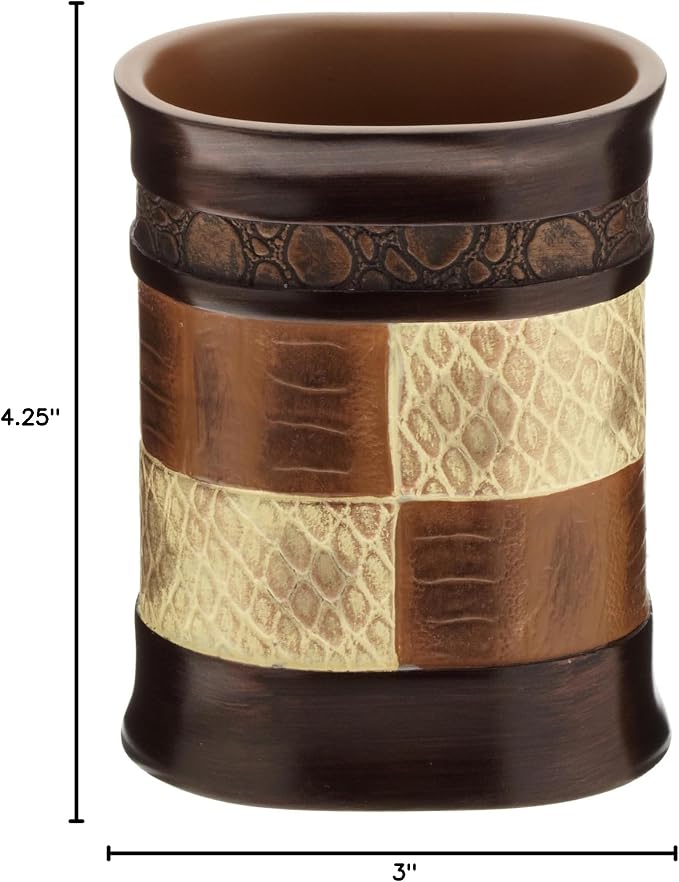 Popular Bath Resin Zambia Collection, Tumbler, Chocolate